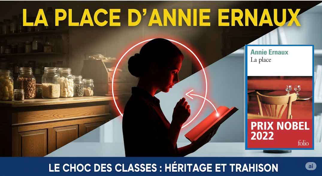 La place de Annie Ernaux (Prix Nobel de littérature)