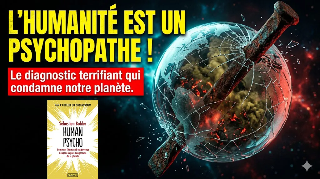 🧠 « Human Psycho » de Sébastien Bohler : l&rsquo;humanité est-elle un psychopathe planétaire ?