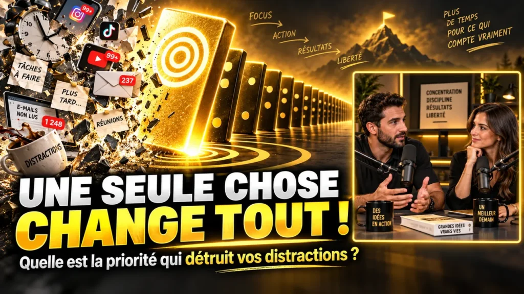 Miniature du résumé vidéo de « The ONE Thing » de Gary Keller et Jay Papasan sur l’effet domino de la priorité