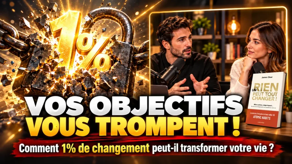 Miniature du résumé vidéo de « Un rien peut tout changer » (Atomic Habits) de James Clear sur la règle du 1 %